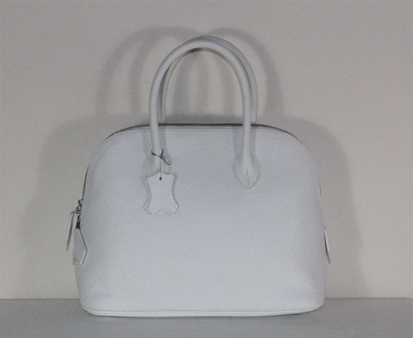 High Quality Replica Hermes Bolide Togo Leather Tote Bag White 1923